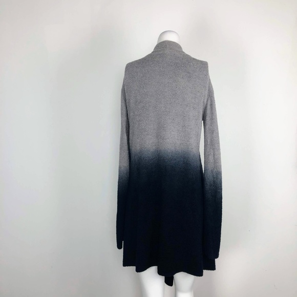 Barefoot Dreams Calypso Cardigan Gray Black Ombre - Picture 8 of 8